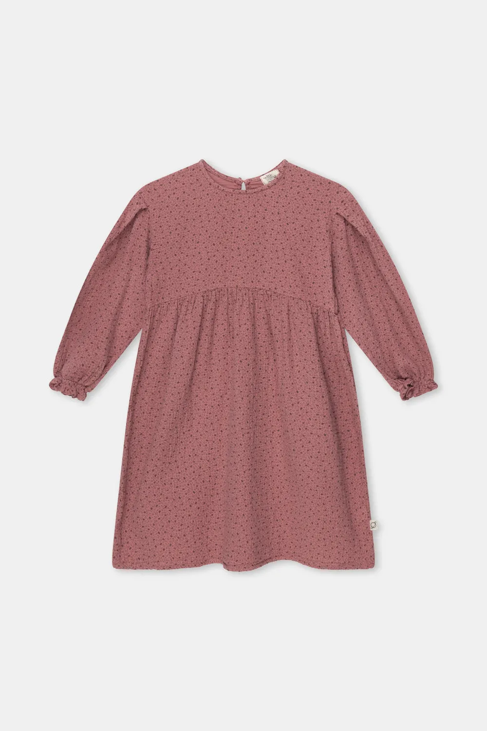 MY LITTLE COZMO PINK KARINAK GAUZE DRESS