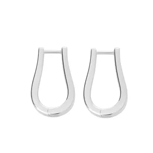 Petal Hoops Medium in Sterling Silver