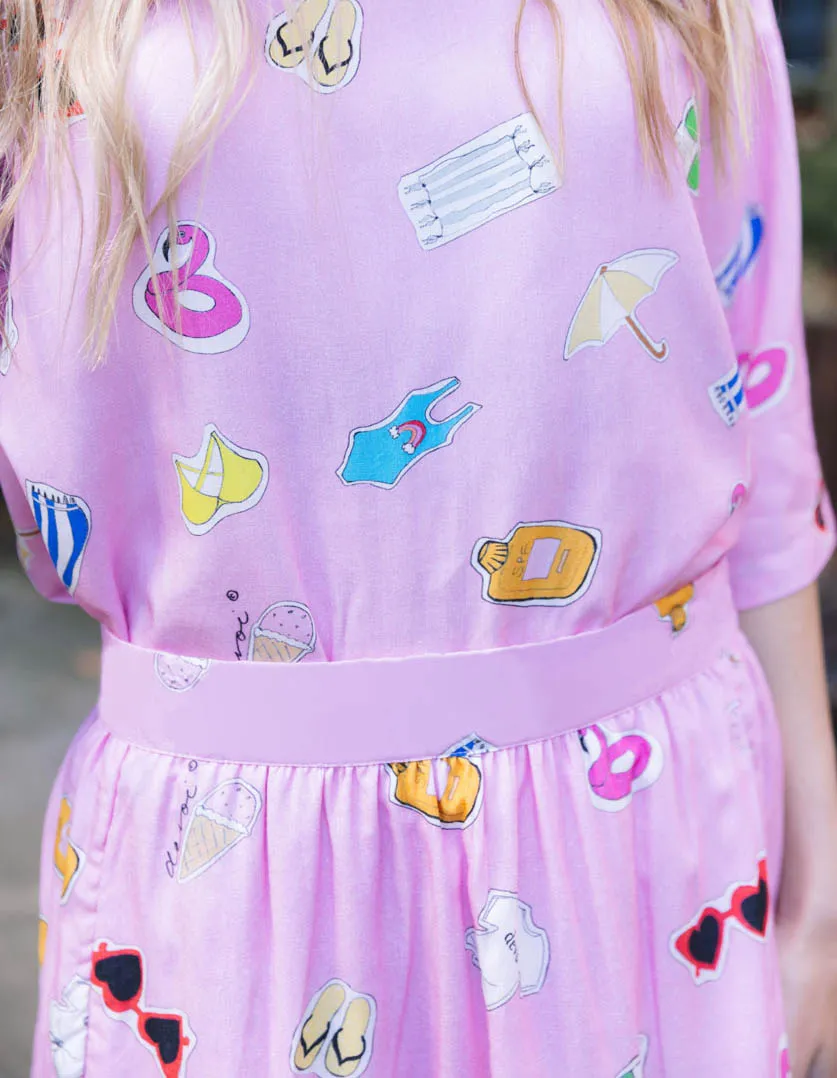 Phillipa Skirt Beach Flatlay in Modal