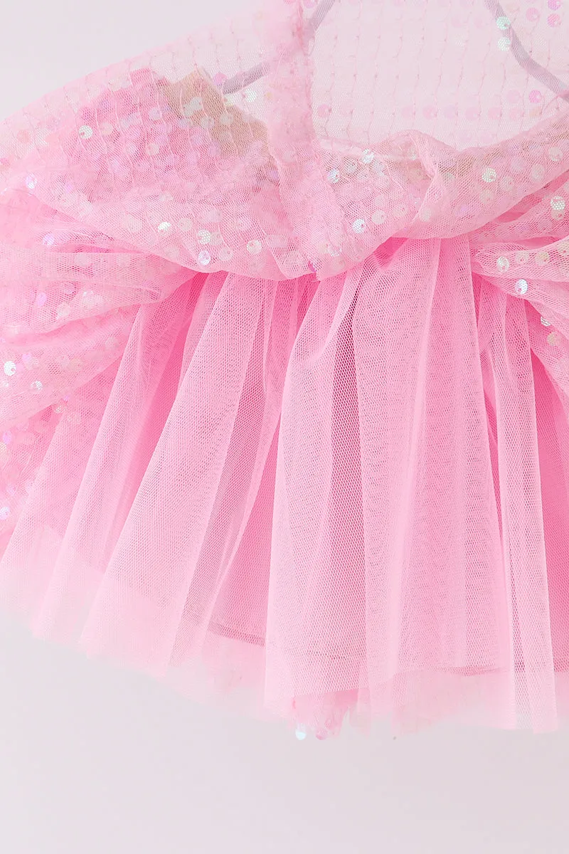 Pink Sequin Tutu Skirt