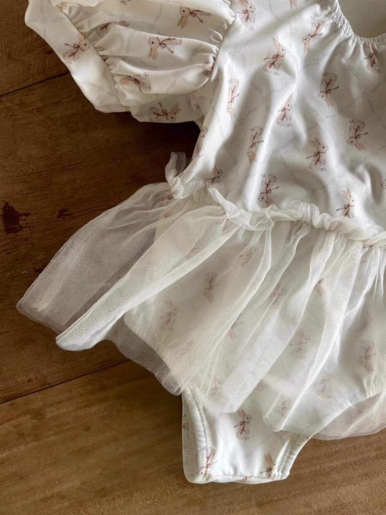Present rabbit baby swimsuit set