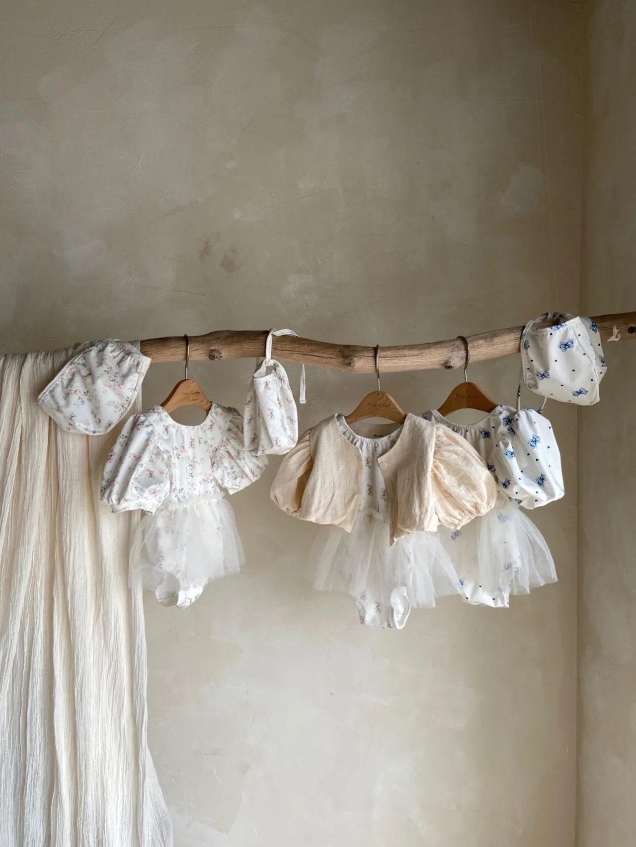 Present rabbit baby swimsuit set