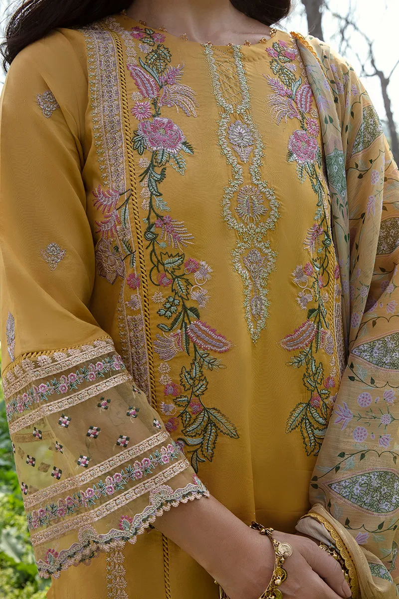 Qalamkar Qline Lawn Collection 2023 – AK-09 MAHROSH