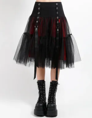 Ribbon Tutu Skirt- Red