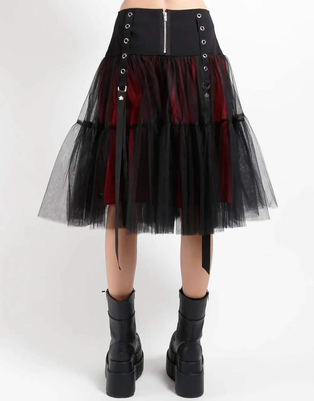 Ribbon Tutu Skirt- Red