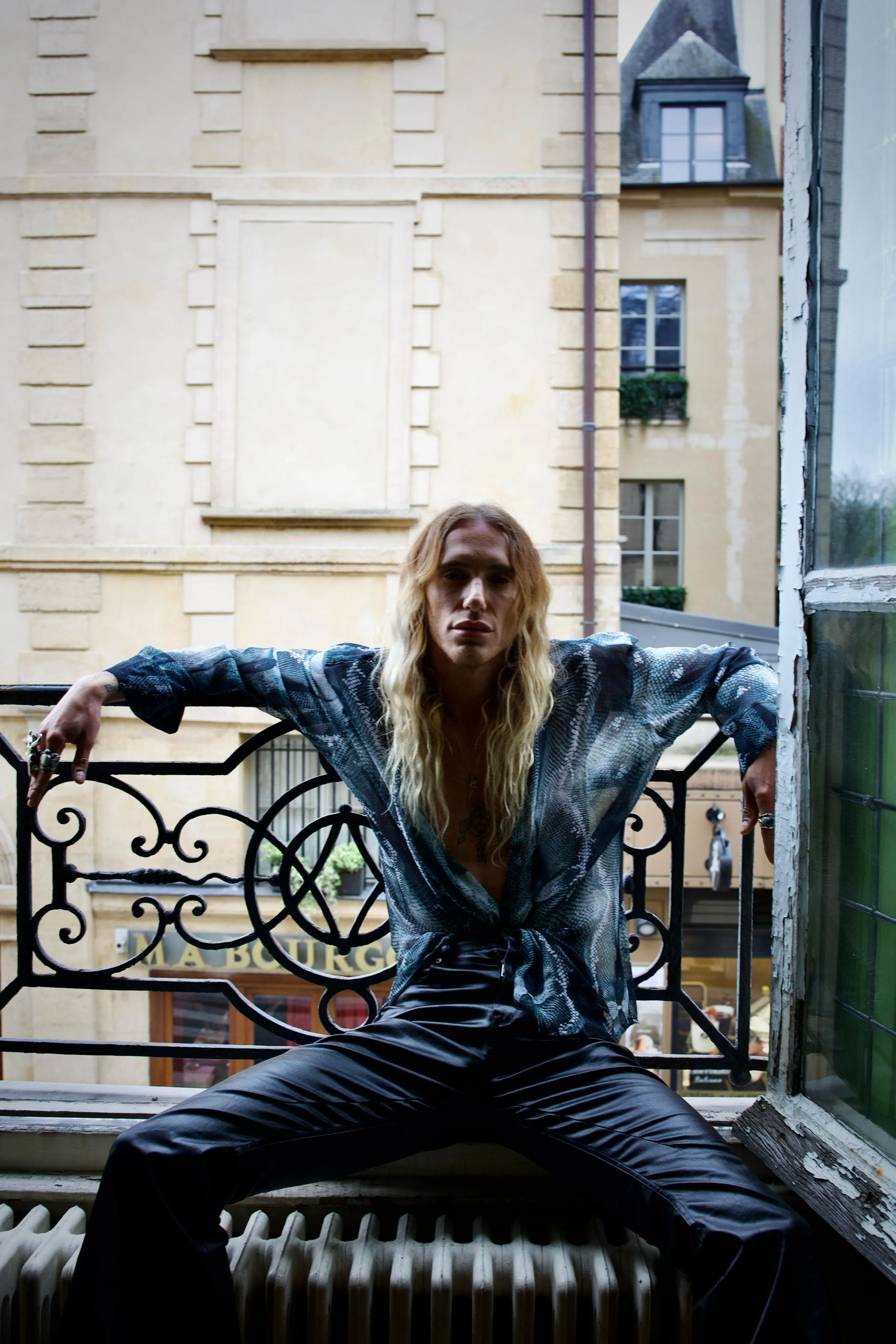 Scaled Silk Shirt