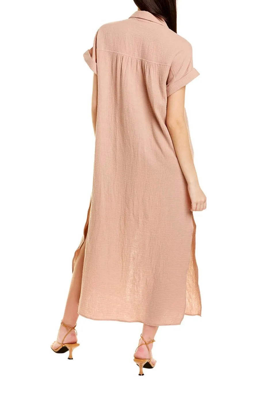 Shirt dress Maxi Cotton Double Gauze *monogram available