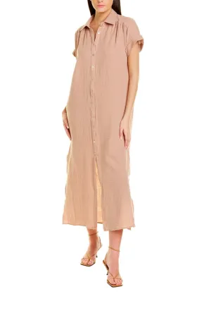 Shirt dress Maxi Cotton Double Gauze *monogram available