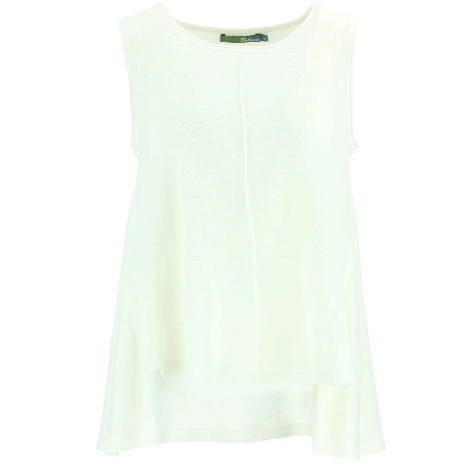 Sleeveless Knitted Top - Off White
