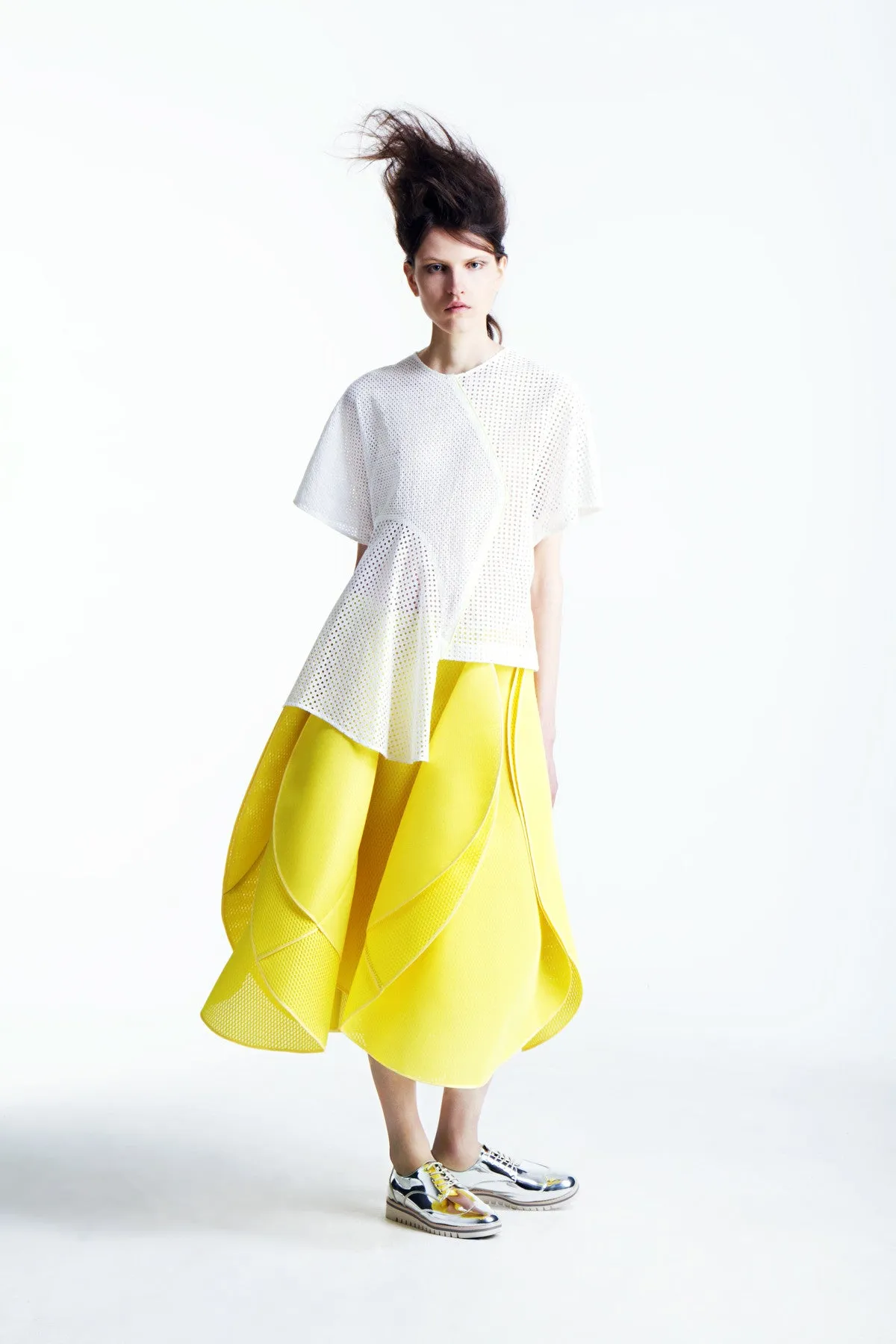Structured Petal Skirt