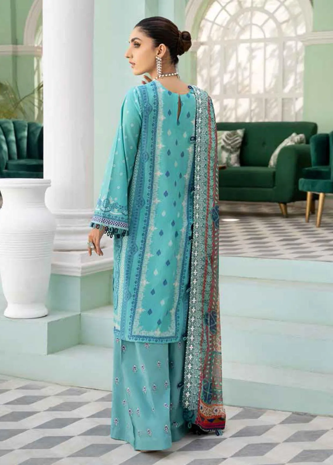 Tehzeeb By Riaz Arts Chikankari Embroidered Lawn Suits Unstitched