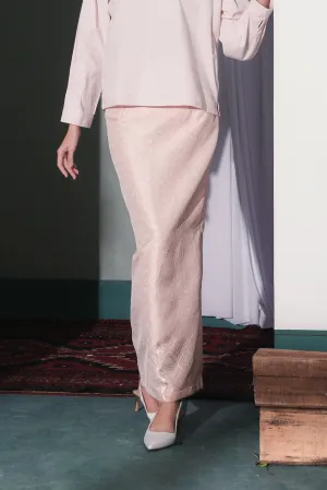 The Bayang Women Jacquard Skirt - Petal Blush
