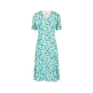 TIGI 18/20 Mock Button All Over Print Dress