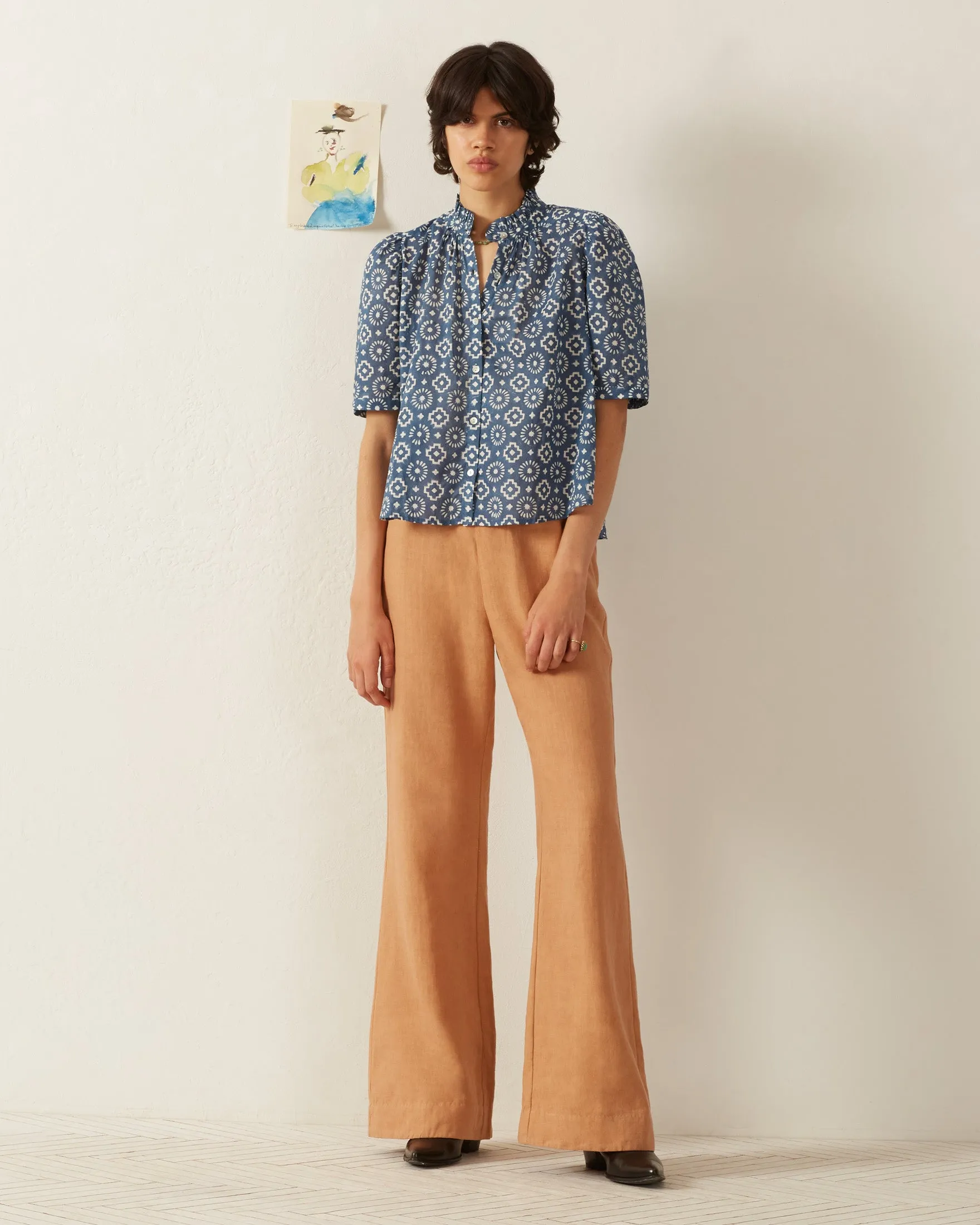 Winnie Indigo Mosaic Shirt