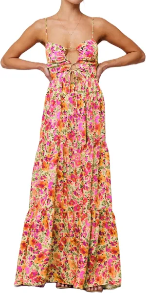 Women Y2k Floral Summer Casual Sleeveless Maxi Dresses Sexy Backless Bodycon Dresses Spaghetti Strap Long Dresses