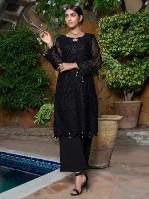 Zephyr Chiffon Embroidered Kurti – ZCK-7