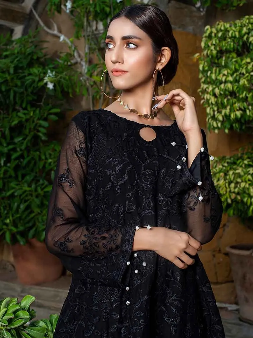 Zephyr Chiffon Embroidered Kurti – ZCK-7